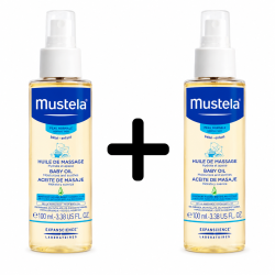 Mustela Baby Massage Oil 1 + 1 Free