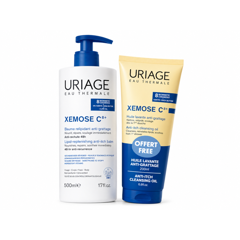 Uriage Promo Xemose Balm 500ml + Clen.Oil 200ml